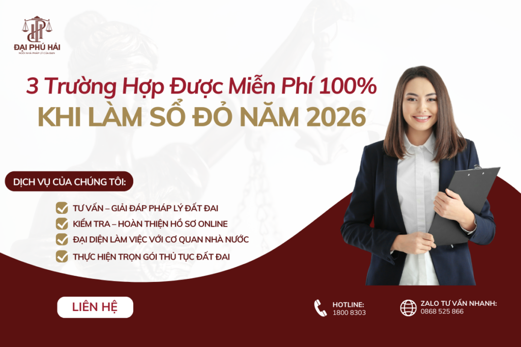 Miễn phí sổ đỏ